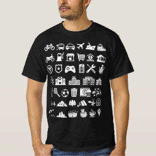 T-shirt 40 Icon Travel Drôle cadeau