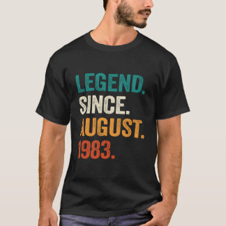T-shirt 40 Legend Since August 1983 40Th