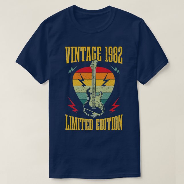 T-shirt 40 Year Old 1982 Limited Edition 40th Birthday Gui (Design devant)