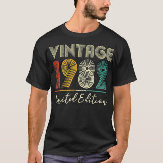 T-shirt 40 Year Old Toxits Vintage 1982 Limited Edition 40