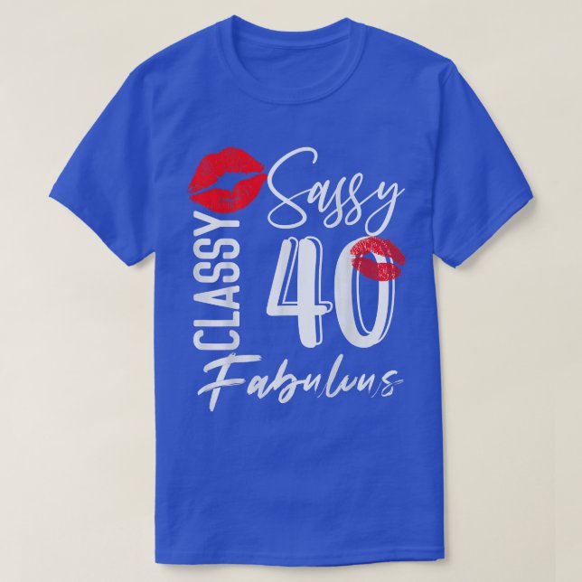 T-shirt 40 Years Old Toxits 40 & Fabulous Since 1982 40th  (Design devant)
