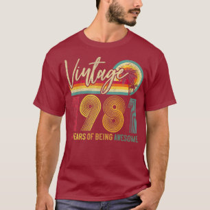 T-shirt 40e anniversaire 1981 40 ans d'être génial