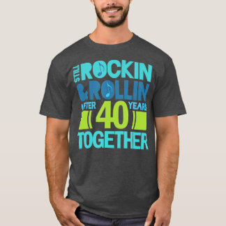 T-shirt 40e anniversaire 40 ans ensemble Couples Cadeau