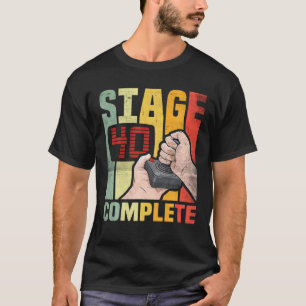 T-shirt 40E Anniversaire Cadeau Vintage 40E Anniversaire