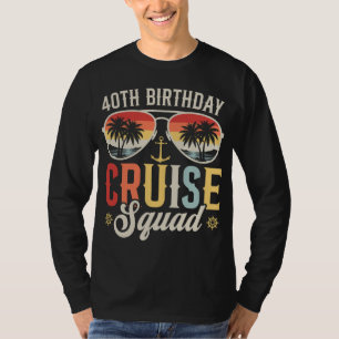 T-shirt 40E Anniversaire Croisière Famille Hommes Correspo