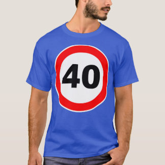 T-shirt 40e Anniversaire de la Route Cadeau Signé annivers