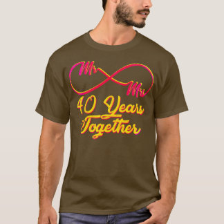 T-shirt 40e anniversaire de Mariage 40 ans de mariage 2