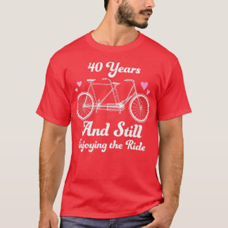 T-shirt 40e anniversaire du Mariage 40 ans ensemble cadeau