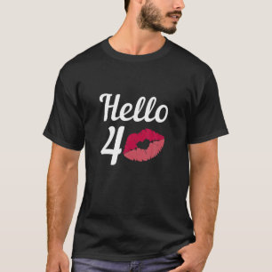 T-shirt 40E Anniversaire Femme Décoration Drôle 40S 198