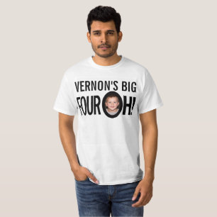 T-shirt 40e anniversaire fouroh nom personnalisé photo noi