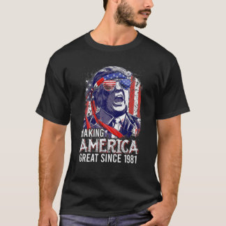 T-shirt 40E Anniversaire, Grande Amérique Depuis 1981