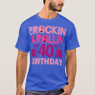 T-shirt 40e anniversaire Rock et Rolling