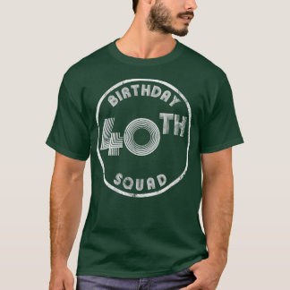 T-shirt 40e Anniversaire Squad Look Vintage