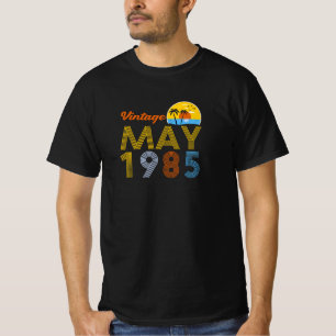 T-shirt 40e anniversaire Vintage mai 1985 Cadeaux de 40 an