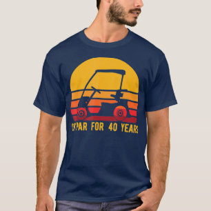 T-shirt 40e Birthday Golf Turning 40 Golfing