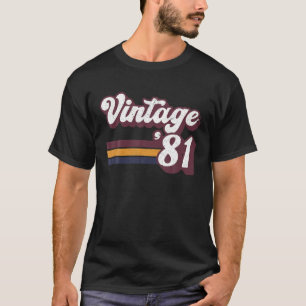 T-shirt 40E Cadeau Anniversaire - Retro 1981 40 Ans Homme
