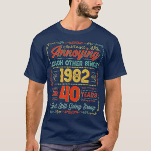 T-shirt 40ème anniversaire vintage Mariage 40 ans de Marri