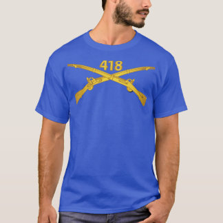 T-shirt 418e Division du régiment d'infanterie wo Texte X