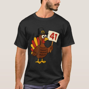 T-shirt 41 drôle de mème de dinde de Thanksgiving Quarante