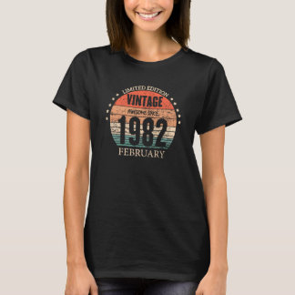 T-shirt 41e anniversaire stupéfiant depuis février 1982 41