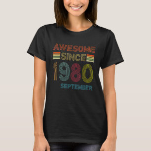 T-shirt 42 ans : Ancien anniversaire de l'Awesome Since Se