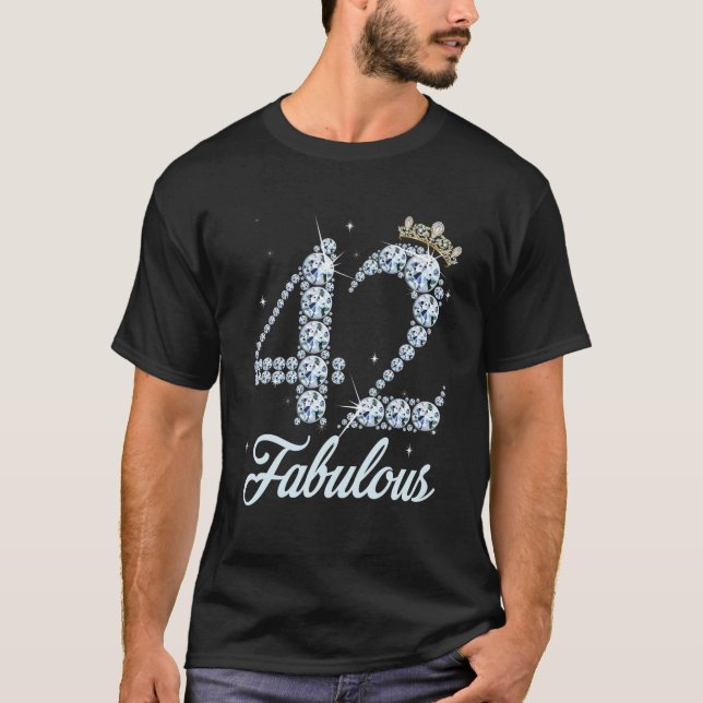 T-shirt 42 Ans C'Est Mon 42E Anniversaire Reine Diamond He (Devant)