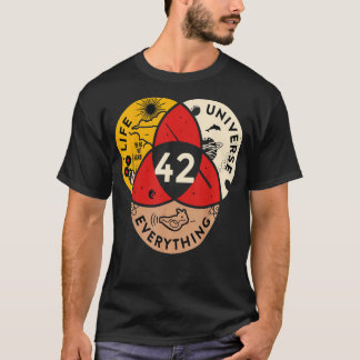 T-shirt 42 Réponse à l'univers de la vie et à la science d
