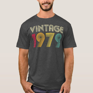 T-shirt 42e anniversaire Cadeau Vintage 1979 Hommes Femmes