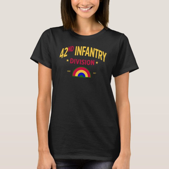 T-shirt 42e division d'infanterie Femmes arc-en-ciel (Devant)
