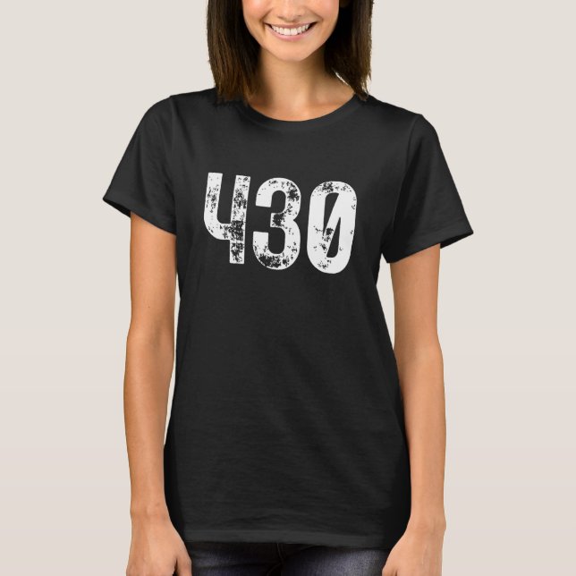 T-shirt 430 Area Code Tyler TX Mobile Telephone Area Code  (Devant)