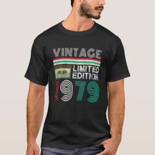 T-shirt 43 Ans Vintage 1979 Limited Edition 43E Bir