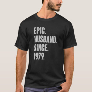 T-shirt 43 Wedding Anniversary For Him  Epic Husband Since