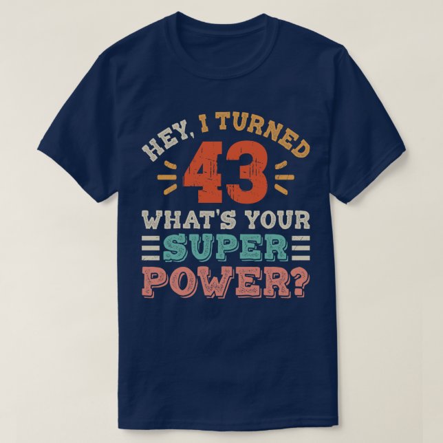 T-shirt 43e anniversaire 3 (Design devant)