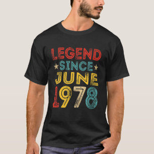 T-shirt 43E Anniversaire Légende Depuis Juin 1978 Perturbé