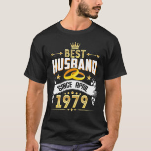 T-shirt 43rd Wedding Anniversary Best Husband Since 1979