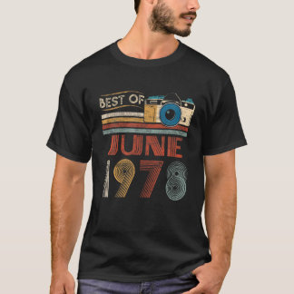 T-shirt 44 Cadeaux Vintages Anniversaires 44 Ans Meilleur 