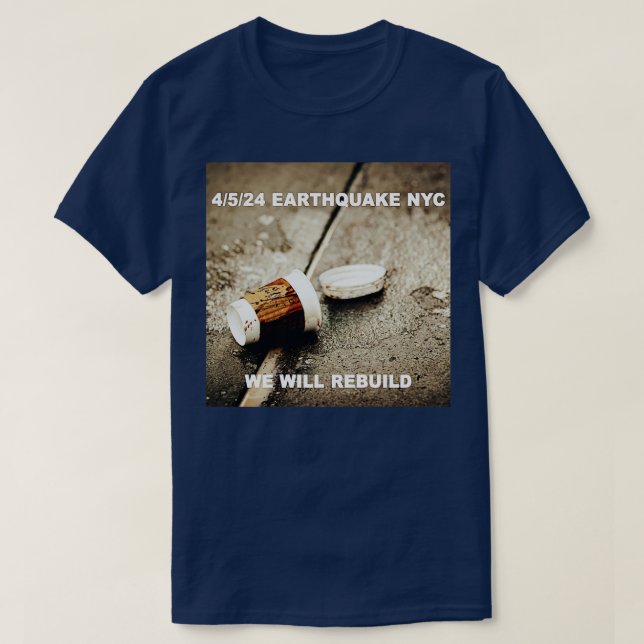 T-SHIRT 4524 TREMBLEMENT DE TERRE NYC (Design devant)