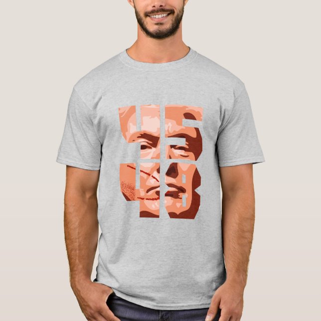 T-shirt 4548 Tete adulte de couleur claire (Devant)