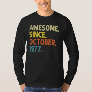 T-shirt 45 Ans Awesome Depuis Octobre 1977 45e Birt