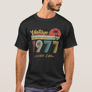T-shirt 45 ans Vintage 1977 Limited Edition 45e