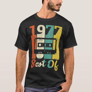 T-shirt 45e anniversaire vintage Cassette 1977 Rétro Best