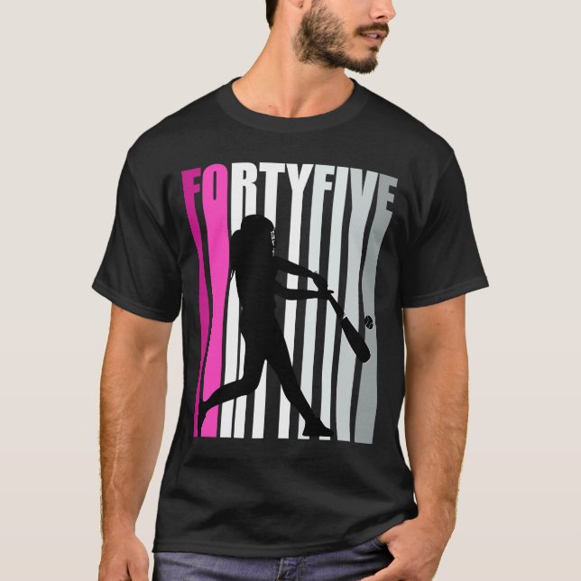 T-shirt 45e baseball féminin Softball Base Queen (Devant)