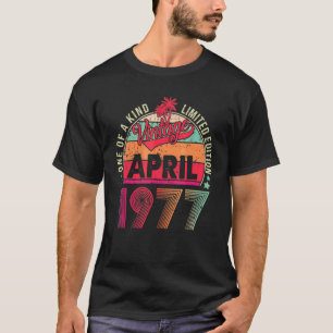 T-shirt 45ème anniversaire vintage stupéfiant depuis avril