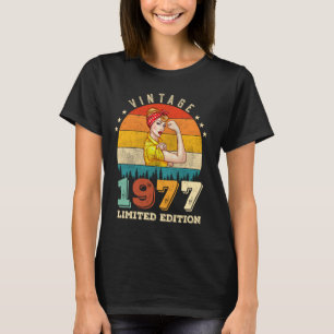 T-shirt 46 ans 1977 Femmes Vintages 46e anniversaire Cadea