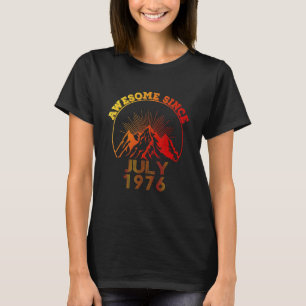 T-shirt 46 ans Awesome depuis juillet 1976 46e anniversair