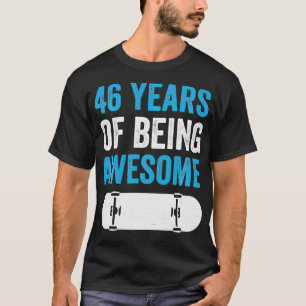 T-shirt 46 ans d'être génial Skateboard Skater 46t