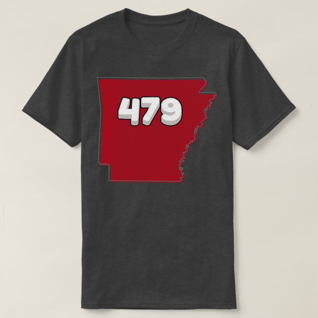 T-SHIRT 479 CODES DE RÉGION ARKANSAS WPS (Design devant)