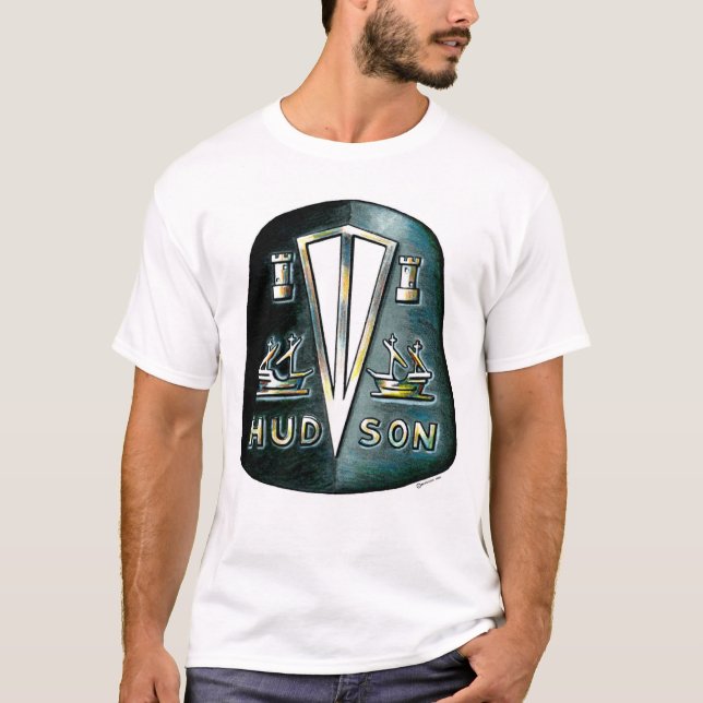 T-shirt 47 insignes noirs/chemise bleue de camion (Devant)
