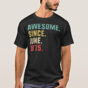 T-shirt 47e anniversaire Hommes merveilleux depuis juin 19