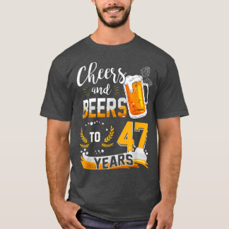T-shirt 47e Anniversaire Soeurs Et Bières À 47 Ans Né En